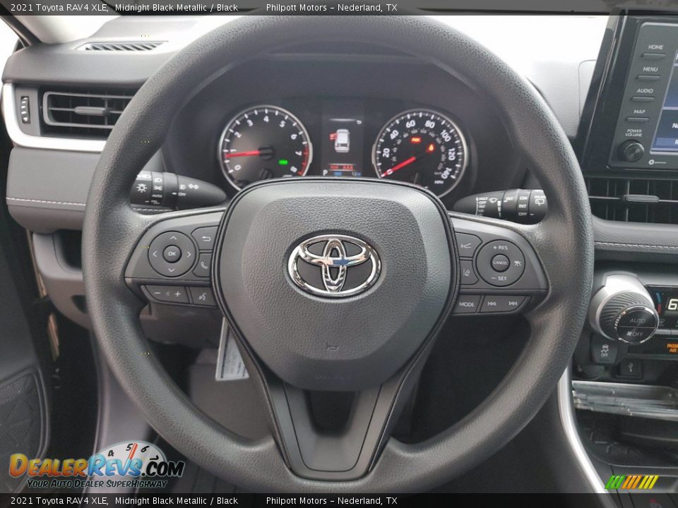 2021 Toyota RAV4 XLE Midnight Black Metallic / Black Photo #15