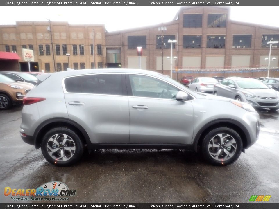 2021 Hyundai Santa Fe Hybrid SEL Premium AWD Stellar Silver Metallic / Black Photo #1