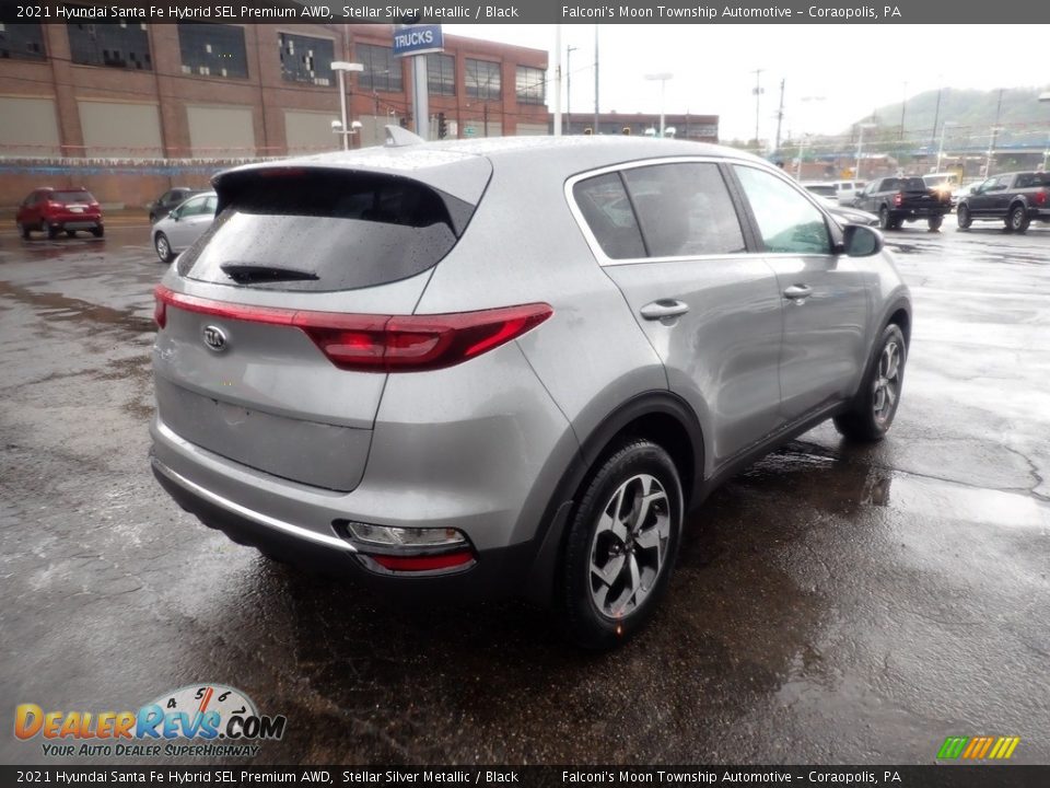 2021 Hyundai Santa Fe Hybrid SEL Premium AWD Stellar Silver Metallic / Black Photo #2