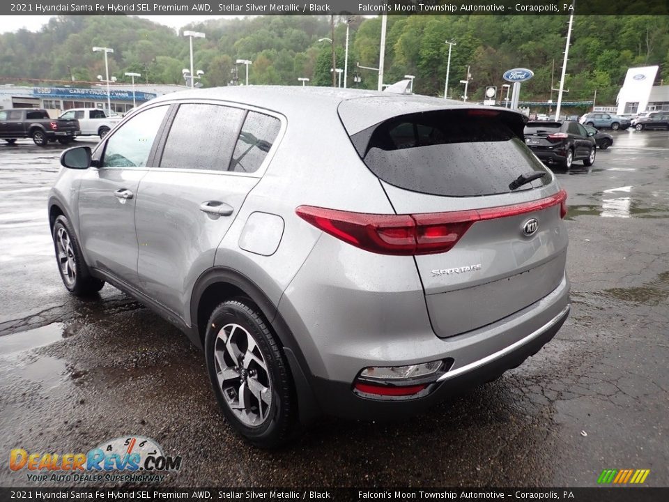 2021 Hyundai Santa Fe Hybrid SEL Premium AWD Stellar Silver Metallic / Black Photo #6