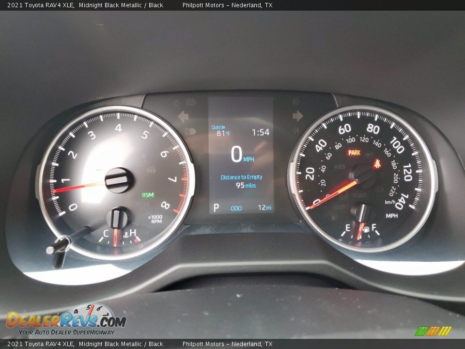 2021 Toyota RAV4 XLE Midnight Black Metallic / Black Photo #26