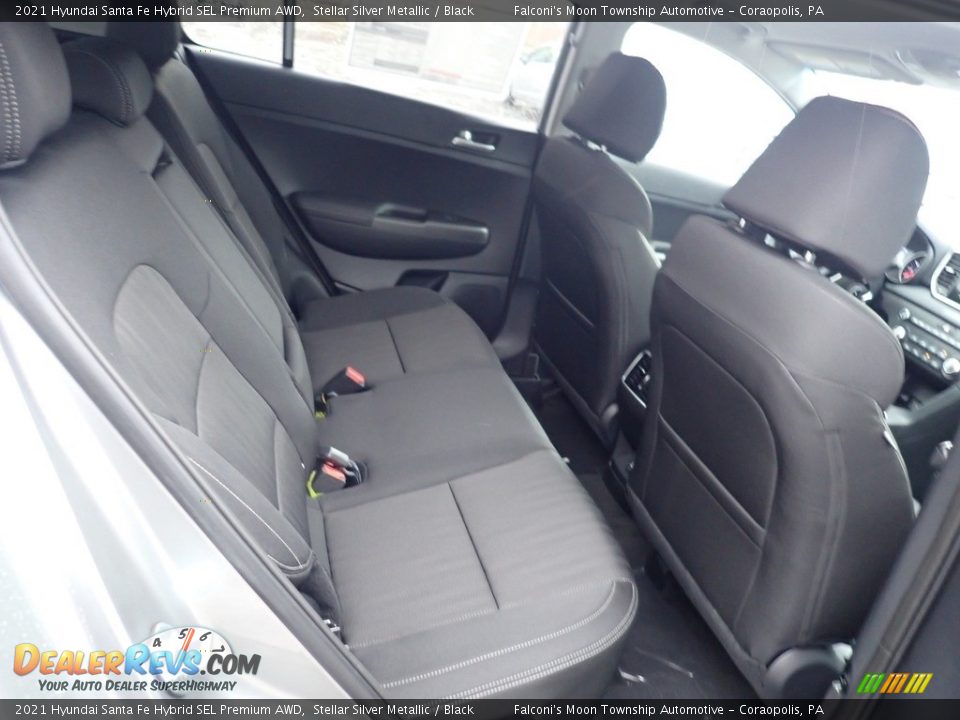 Rear Seat of 2021 Hyundai Santa Fe Hybrid SEL Premium AWD Photo #9