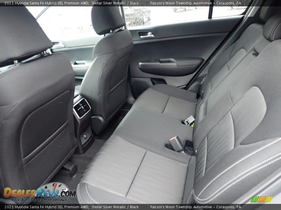 Rear Seat of 2021 Hyundai Santa Fe Hybrid SEL Premium AWD Photo #10