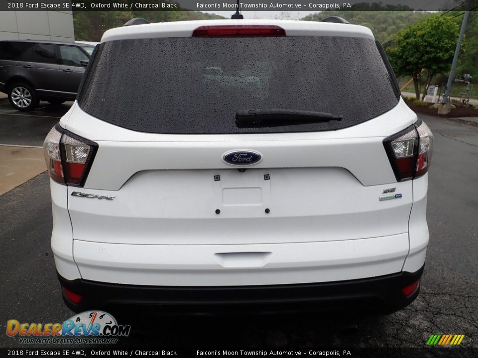 2018 Ford Escape SE 4WD Oxford White / Charcoal Black Photo #3