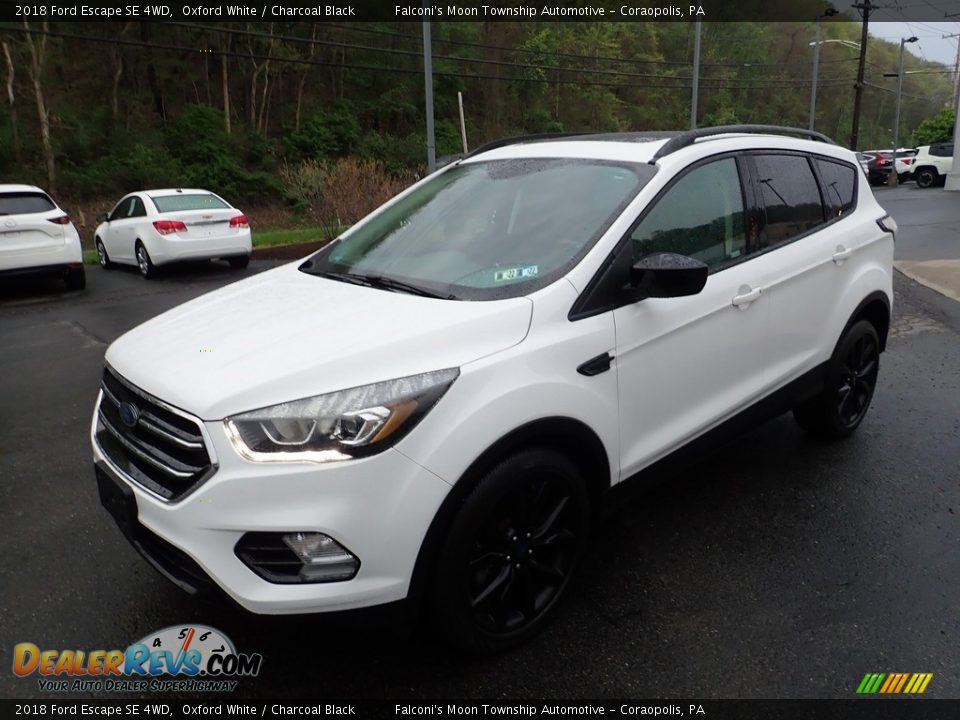 2018 Ford Escape SE 4WD Oxford White / Charcoal Black Photo #7