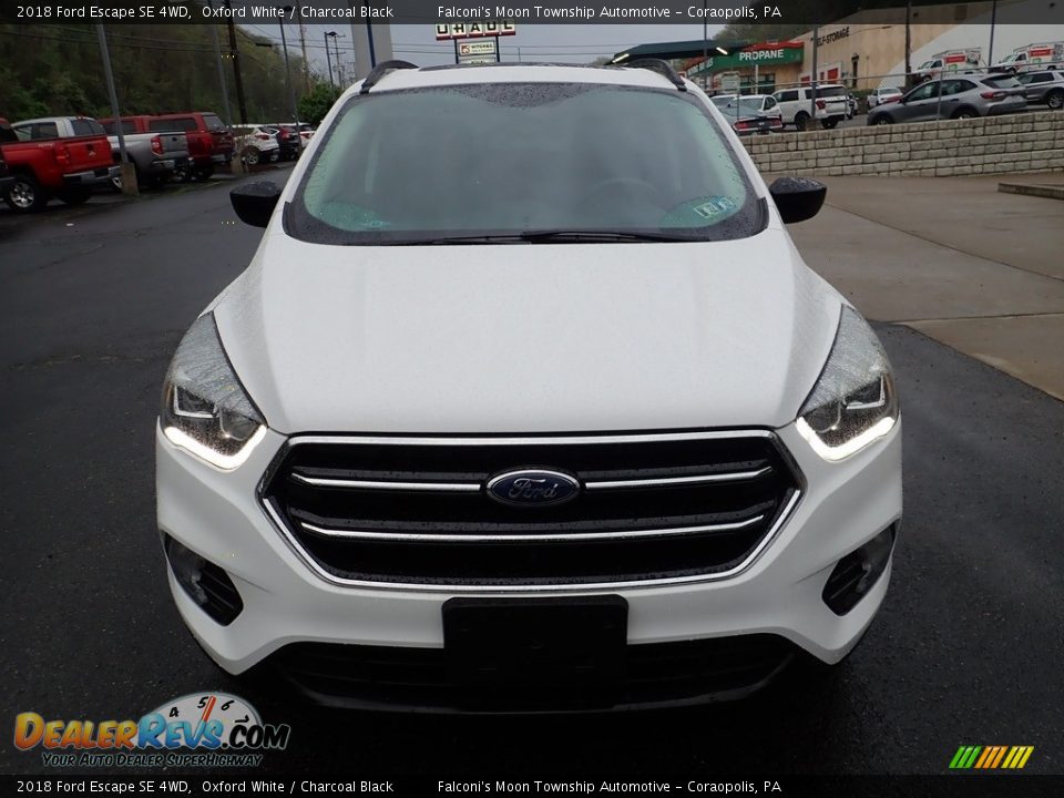 2018 Ford Escape SE 4WD Oxford White / Charcoal Black Photo #8