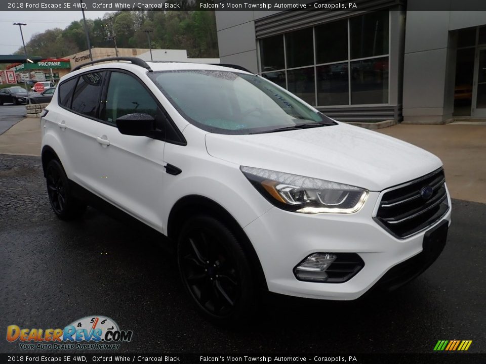 2018 Ford Escape SE 4WD Oxford White / Charcoal Black Photo #9