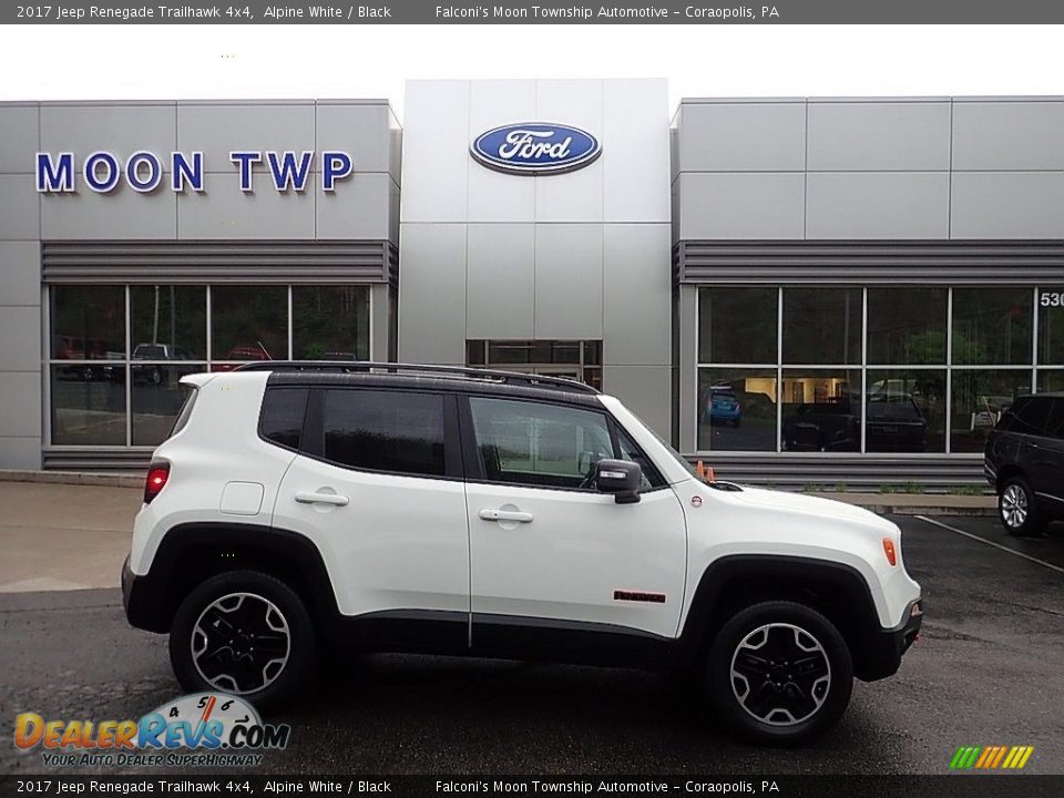 2017 Jeep Renegade Trailhawk 4x4 Alpine White / Black Photo #1