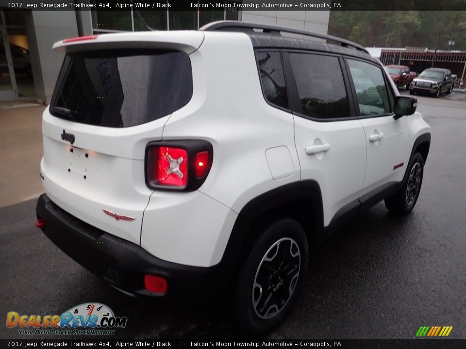 2017 Jeep Renegade Trailhawk 4x4 Alpine White / Black Photo #2