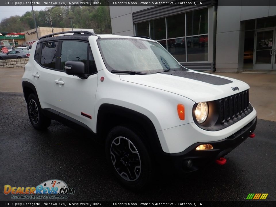 2017 Jeep Renegade Trailhawk 4x4 Alpine White / Black Photo #9