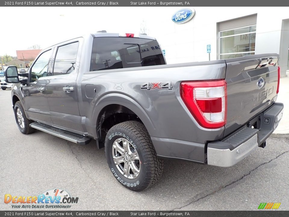 2021 Ford F150 Lariat SuperCrew 4x4 Carbonized Gray / Black Photo #3