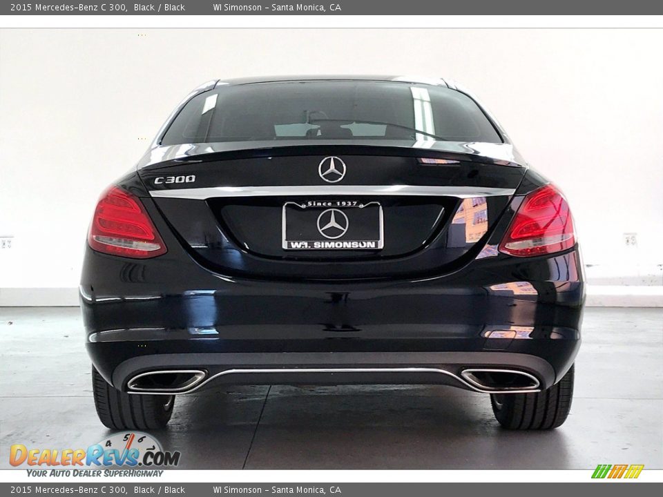 2015 Mercedes-Benz C 300 Black / Black Photo #3