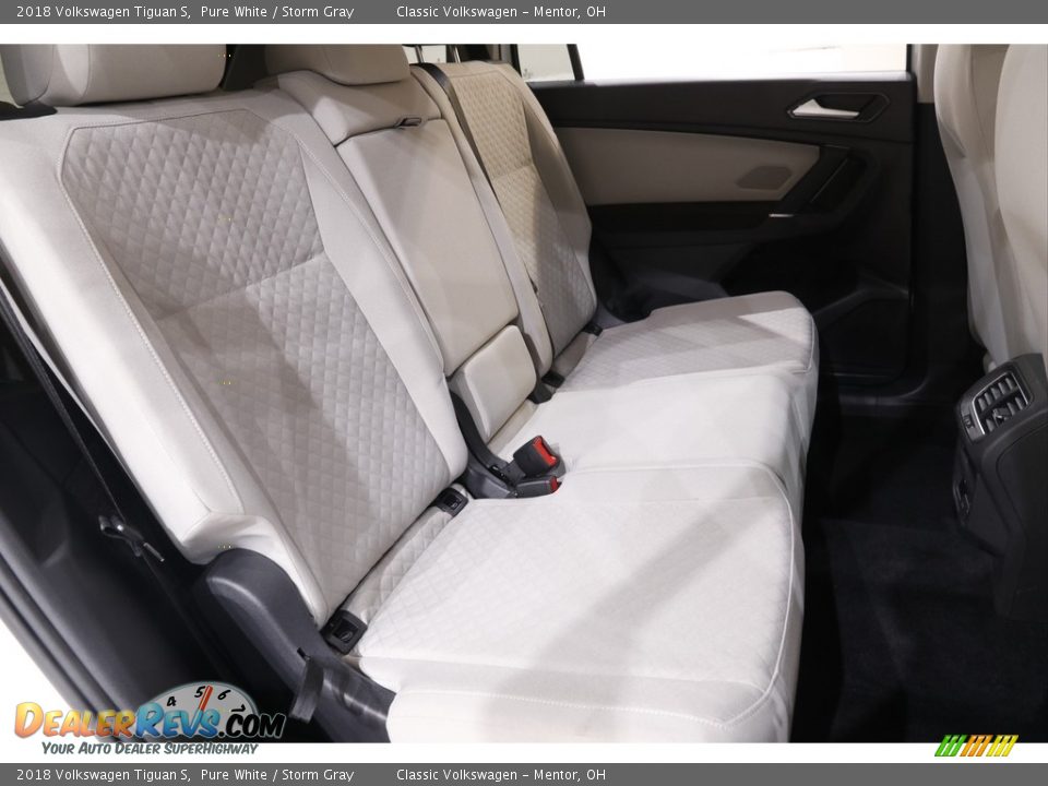 2018 Volkswagen Tiguan S Pure White / Storm Gray Photo #13