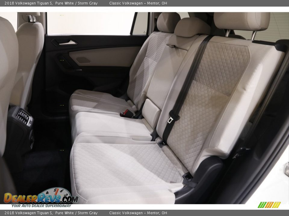 2018 Volkswagen Tiguan S Pure White / Storm Gray Photo #14