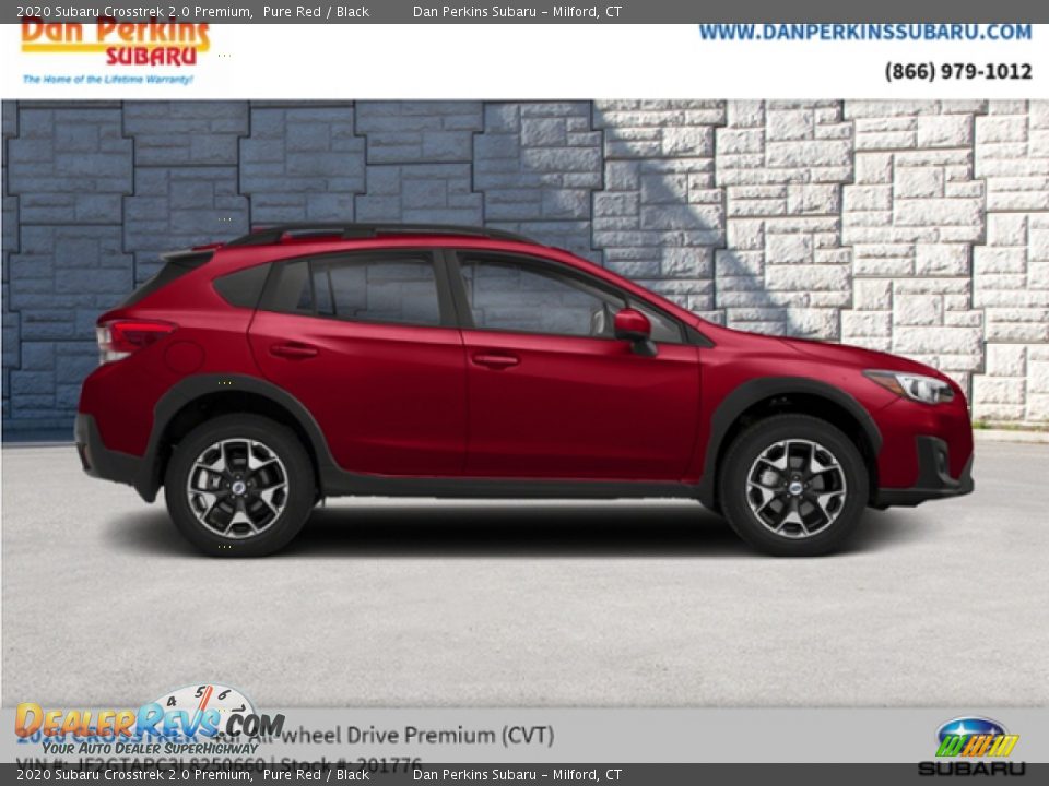 2020 Subaru Crosstrek 2.0 Premium Pure Red / Black Photo #5