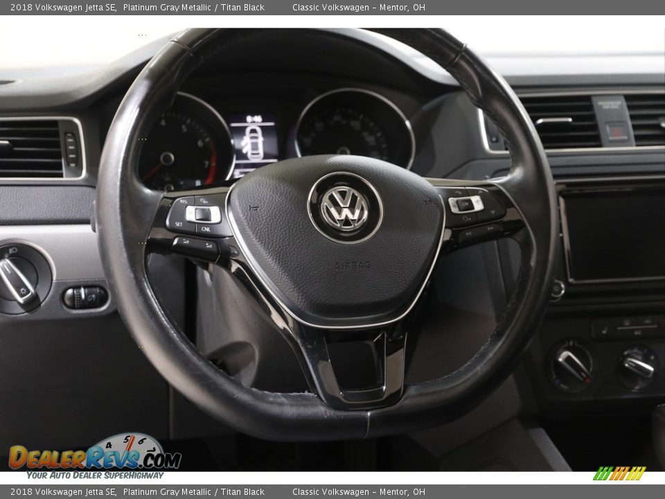 2018 Volkswagen Jetta SE Platinum Gray Metallic / Titan Black Photo #7