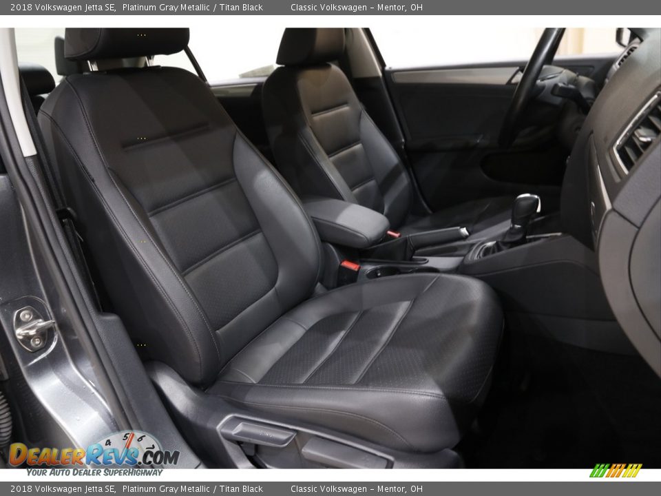 2018 Volkswagen Jetta SE Platinum Gray Metallic / Titan Black Photo #13