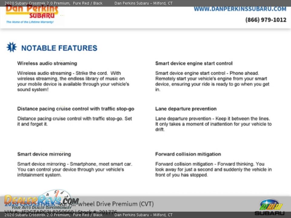 2020 Subaru Crosstrek 2.0 Premium Pure Red / Black Photo #15