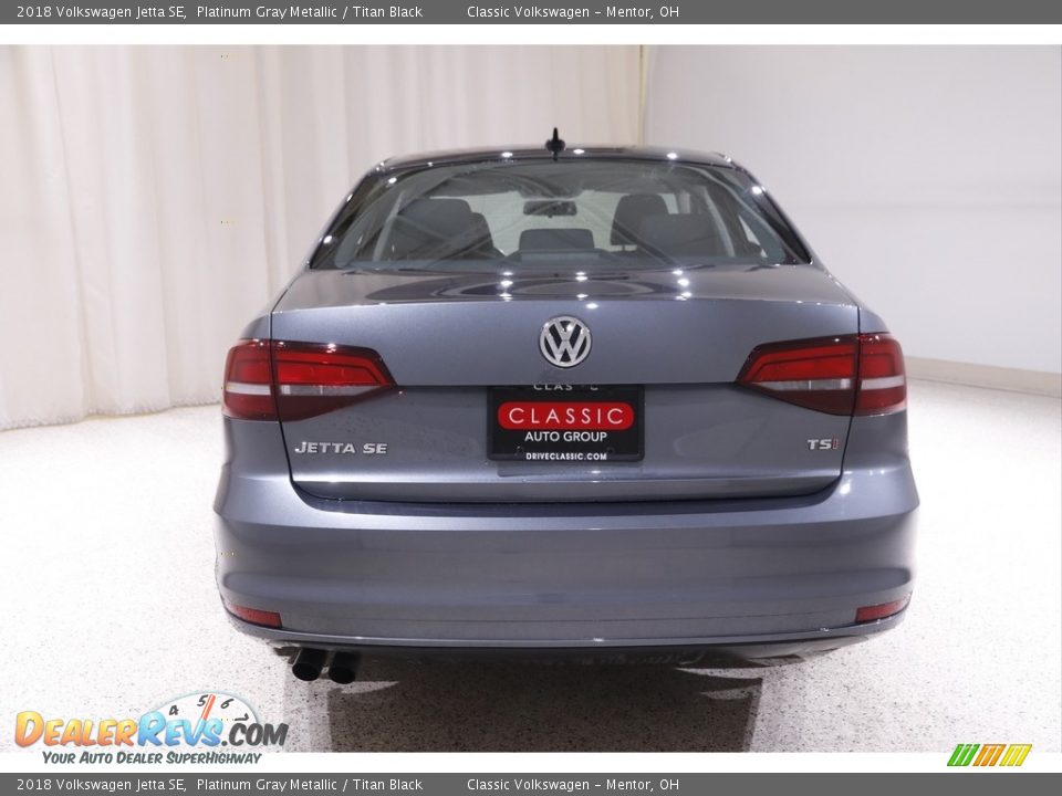 2018 Volkswagen Jetta SE Platinum Gray Metallic / Titan Black Photo #16