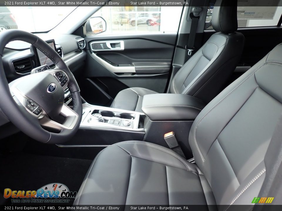 2021 Ford Explorer XLT 4WD Star White Metallic Tri-Coat / Ebony Photo #10