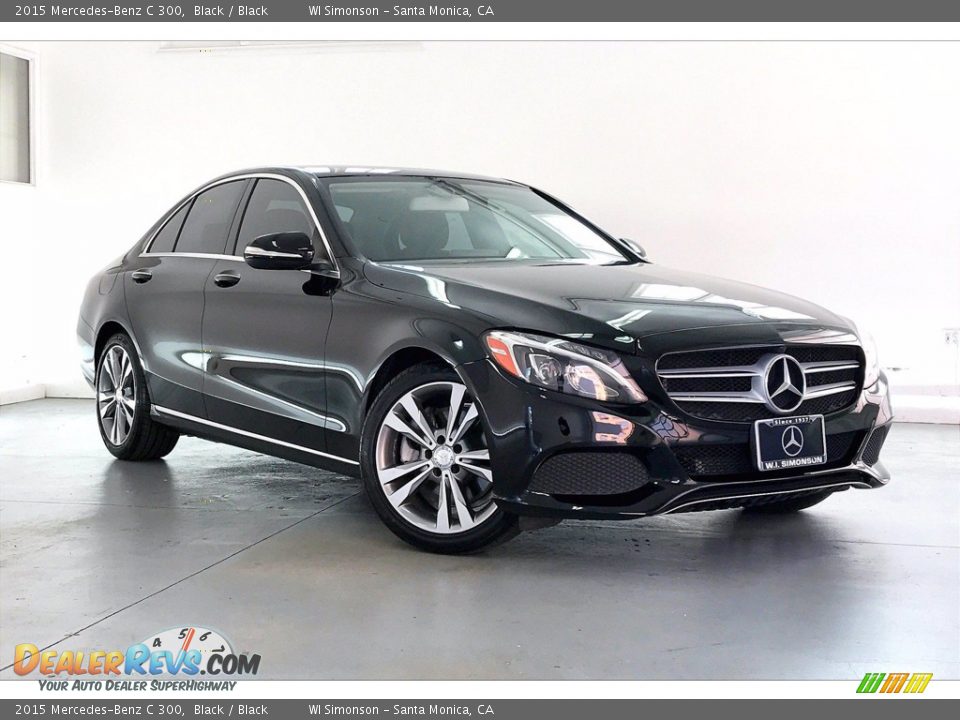 2015 Mercedes-Benz C 300 Black / Black Photo #33