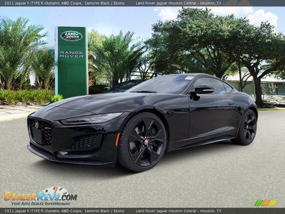 2021 Jaguar F-TYPE R-Dynamic AWD Coupe Santorini Black / Ebony Photo #1