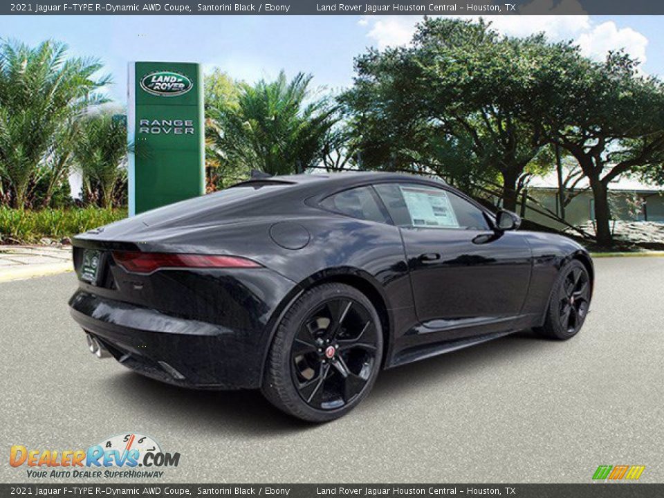 2021 Jaguar F-TYPE R-Dynamic AWD Coupe Santorini Black / Ebony Photo #2