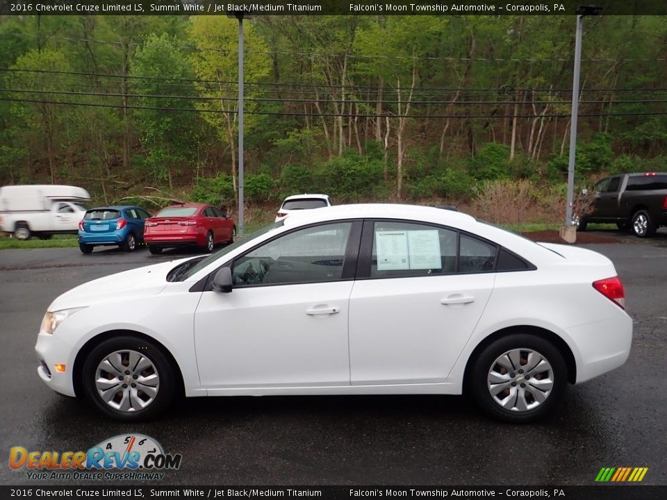 2016 Chevrolet Cruze Limited LS Summit White / Jet Black/Medium Titanium Photo #6