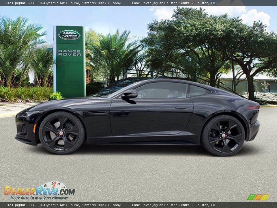 2021 Jaguar F-TYPE R-Dynamic AWD Coupe Santorini Black / Ebony Photo #6