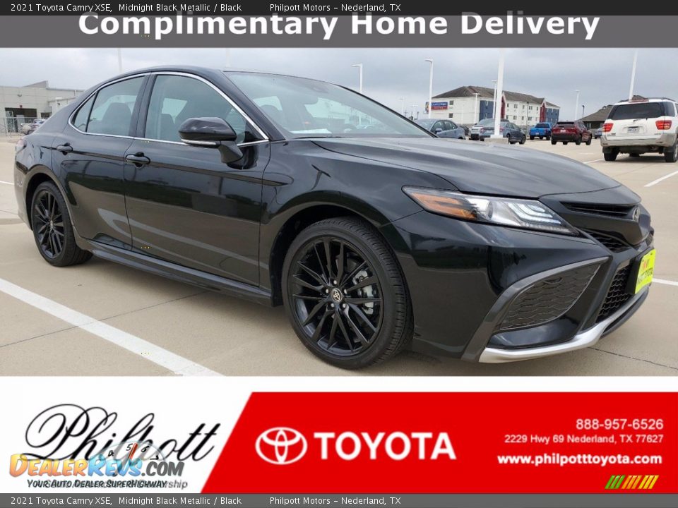 2021 Toyota Camry XSE Midnight Black Metallic / Black Photo #1