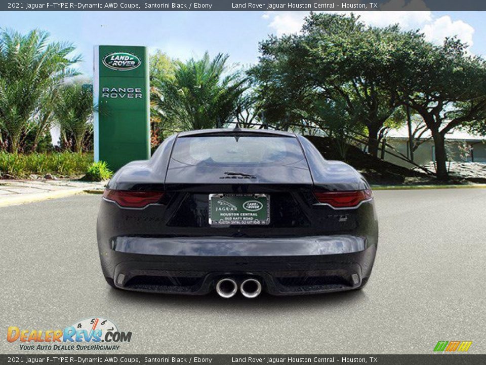 2021 Jaguar F-TYPE R-Dynamic AWD Coupe Santorini Black / Ebony Photo #7