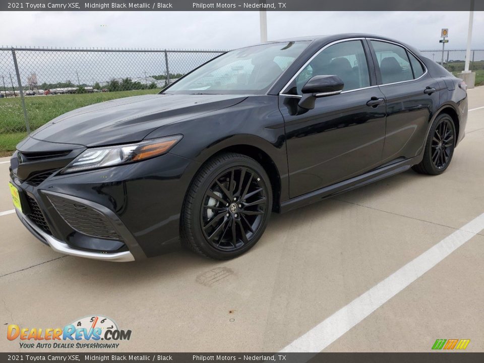 2021 Toyota Camry XSE Midnight Black Metallic / Black Photo #2