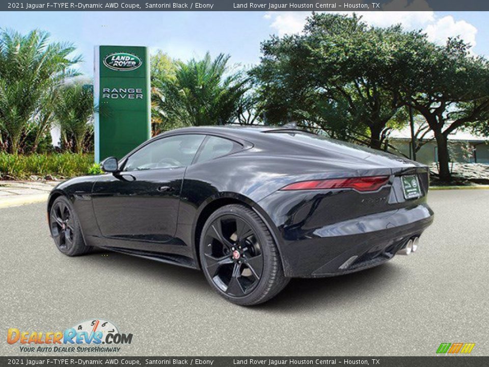 2021 Jaguar F-TYPE R-Dynamic AWD Coupe Santorini Black / Ebony Photo #10