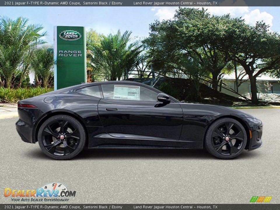 2021 Jaguar F-TYPE R-Dynamic AWD Coupe Santorini Black / Ebony Photo #11