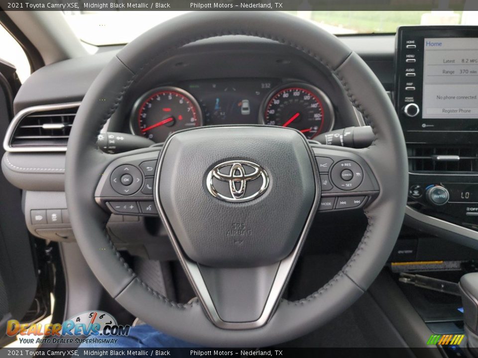 2021 Toyota Camry XSE Midnight Black Metallic / Black Photo #15
