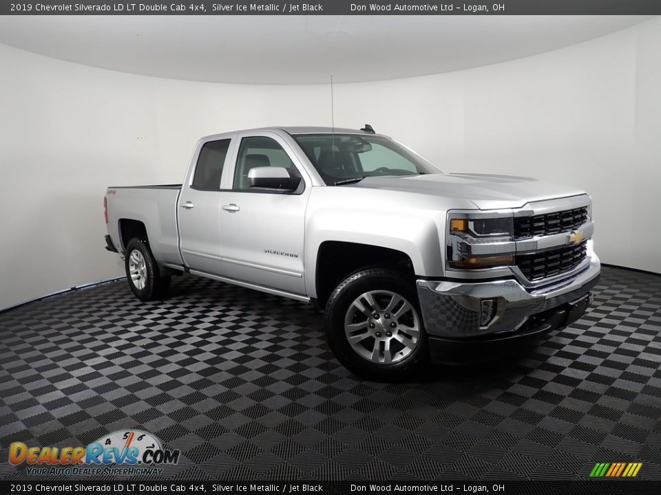 2019 Chevrolet Silverado LD LT Double Cab 4x4 Silver Ice Metallic / Jet Black Photo #2