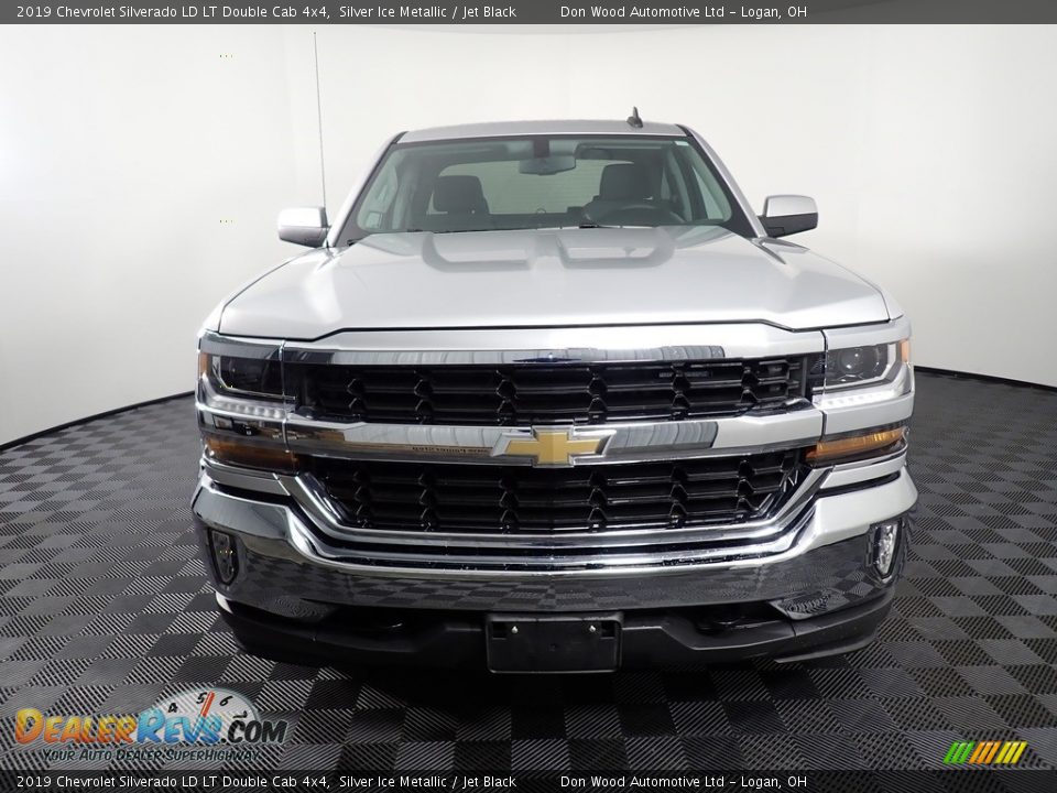 2019 Chevrolet Silverado LD LT Double Cab 4x4 Silver Ice Metallic / Jet Black Photo #4
