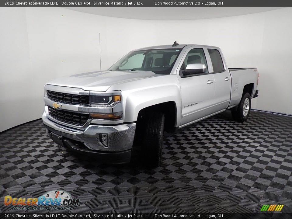 2019 Chevrolet Silverado LD LT Double Cab 4x4 Silver Ice Metallic / Jet Black Photo #7