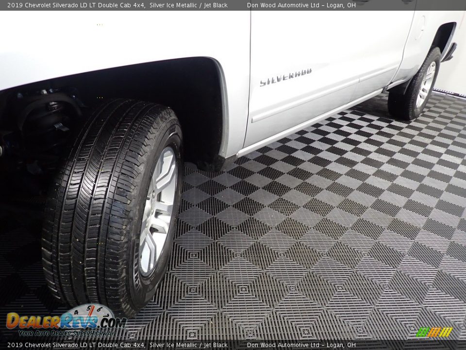 2019 Chevrolet Silverado LD LT Double Cab 4x4 Silver Ice Metallic / Jet Black Photo #8