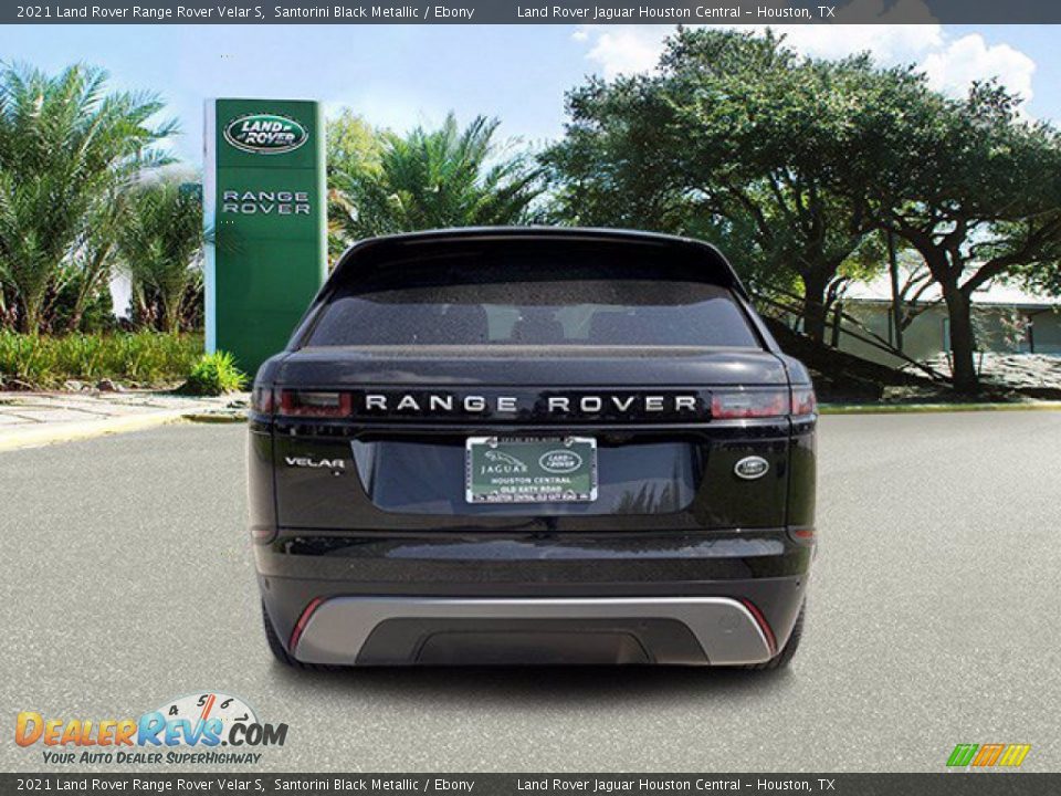 2021 Land Rover Range Rover Velar S Santorini Black Metallic / Ebony Photo #7