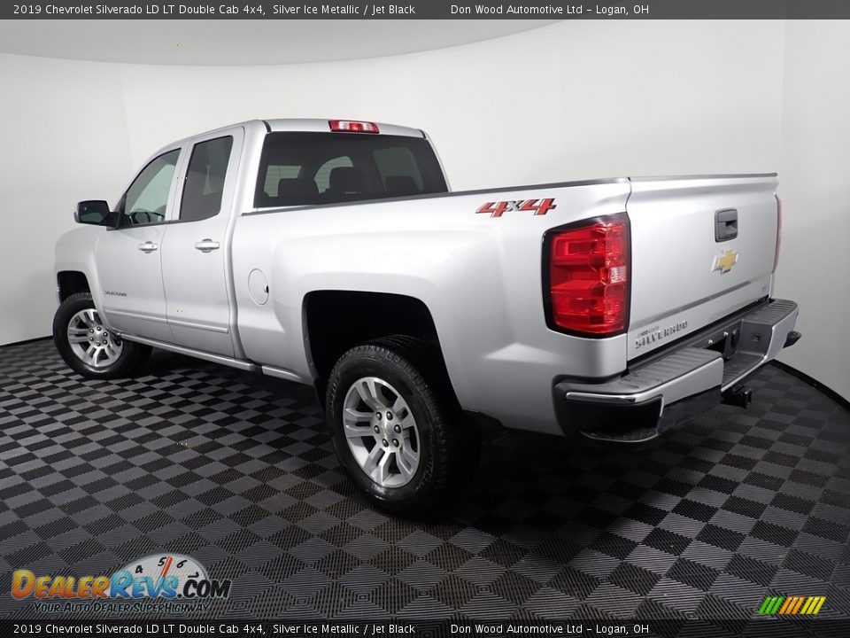 2019 Chevrolet Silverado LD LT Double Cab 4x4 Silver Ice Metallic / Jet Black Photo #10