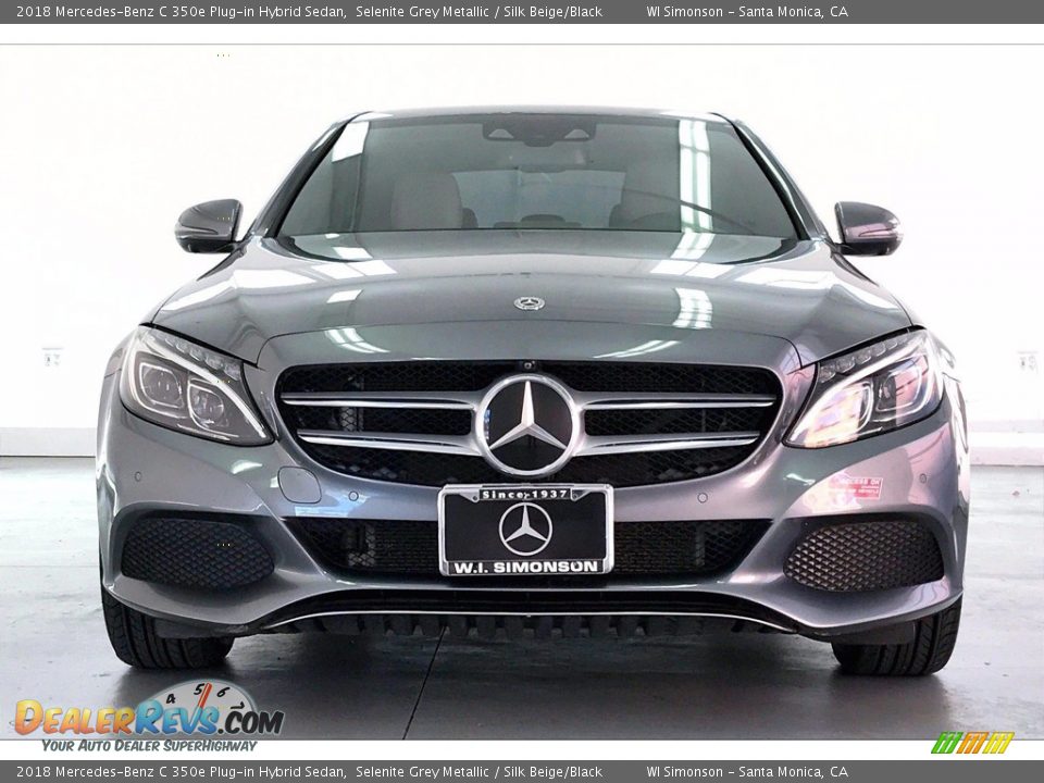 2018 Mercedes-Benz C 350e Plug-in Hybrid Sedan Selenite Grey Metallic / Silk Beige/Black Photo #2