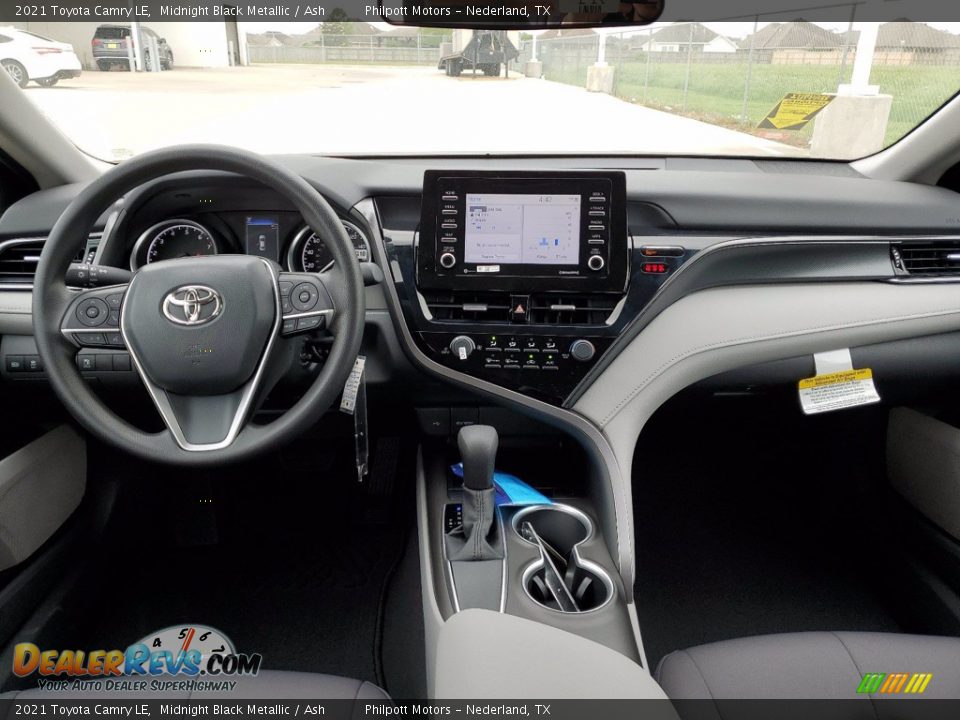 2021 Toyota Camry LE Midnight Black Metallic / Ash Photo #5