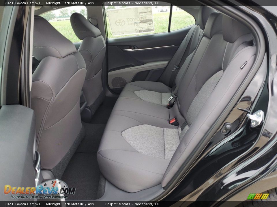 2021 Toyota Camry LE Midnight Black Metallic / Ash Photo #6