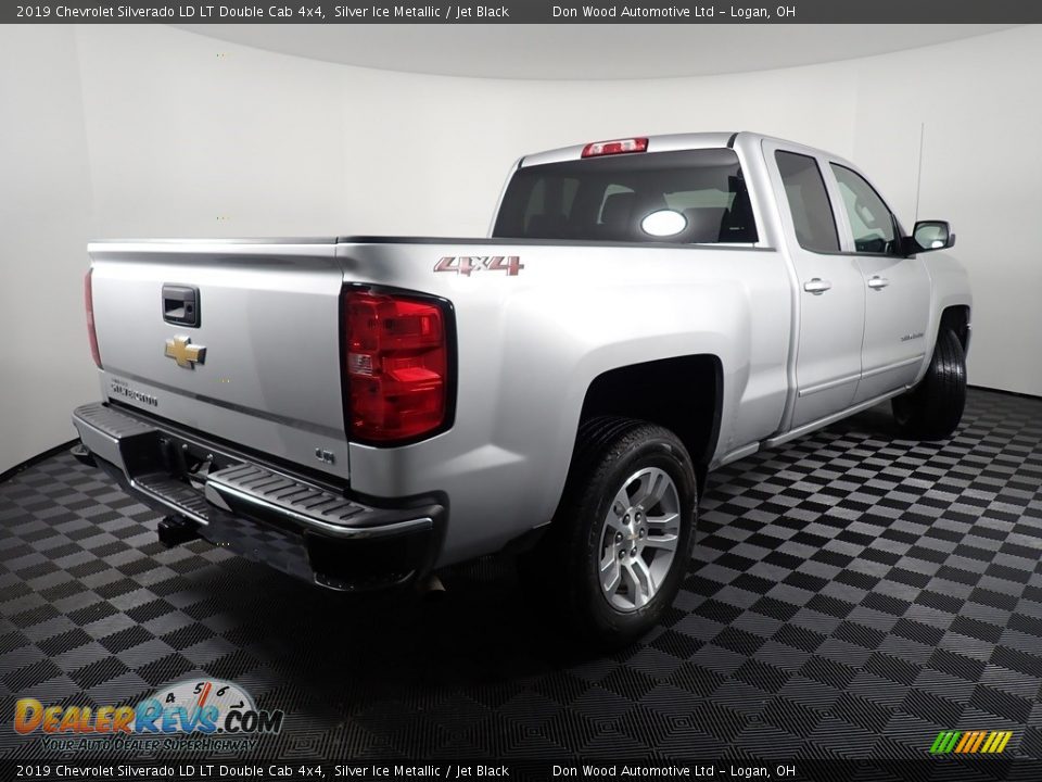 2019 Chevrolet Silverado LD LT Double Cab 4x4 Silver Ice Metallic / Jet Black Photo #14