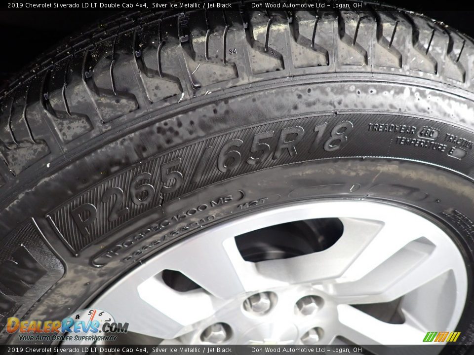 2019 Chevrolet Silverado LD LT Double Cab 4x4 Silver Ice Metallic / Jet Black Photo #16