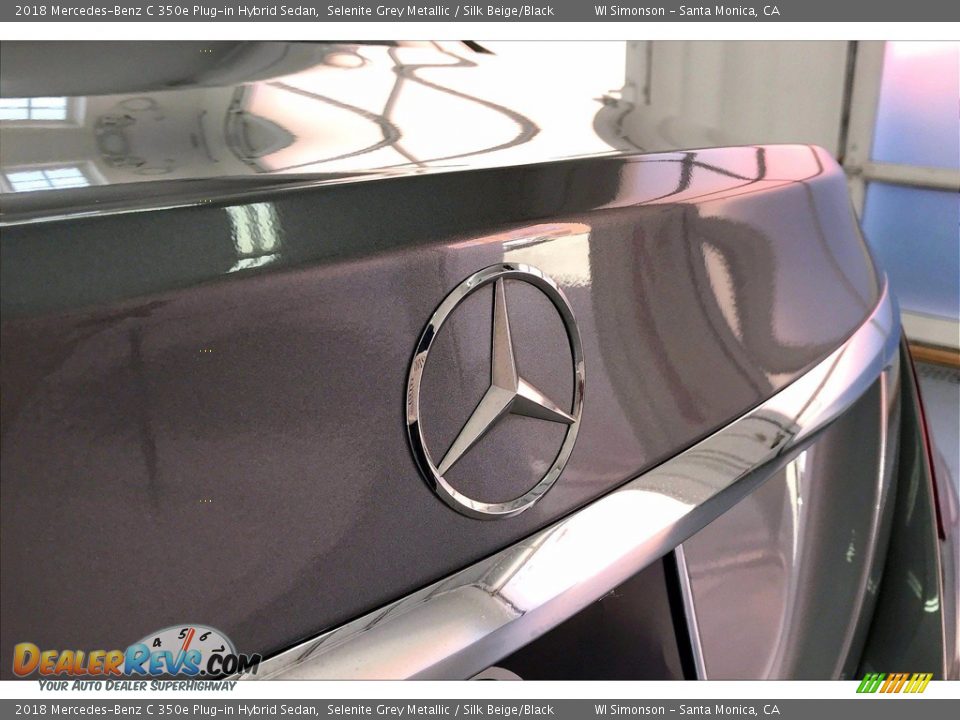 2018 Mercedes-Benz C 350e Plug-in Hybrid Sedan Selenite Grey Metallic / Silk Beige/Black Photo #7