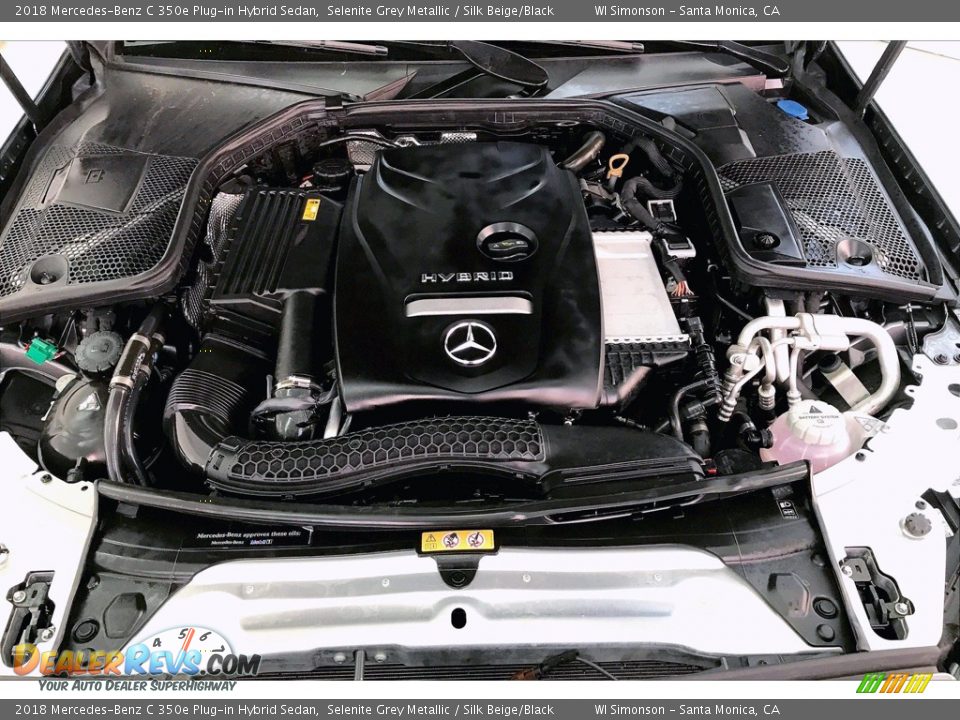 2018 Mercedes-Benz C 350e Plug-in Hybrid Sedan Selenite Grey Metallic / Silk Beige/Black Photo #9