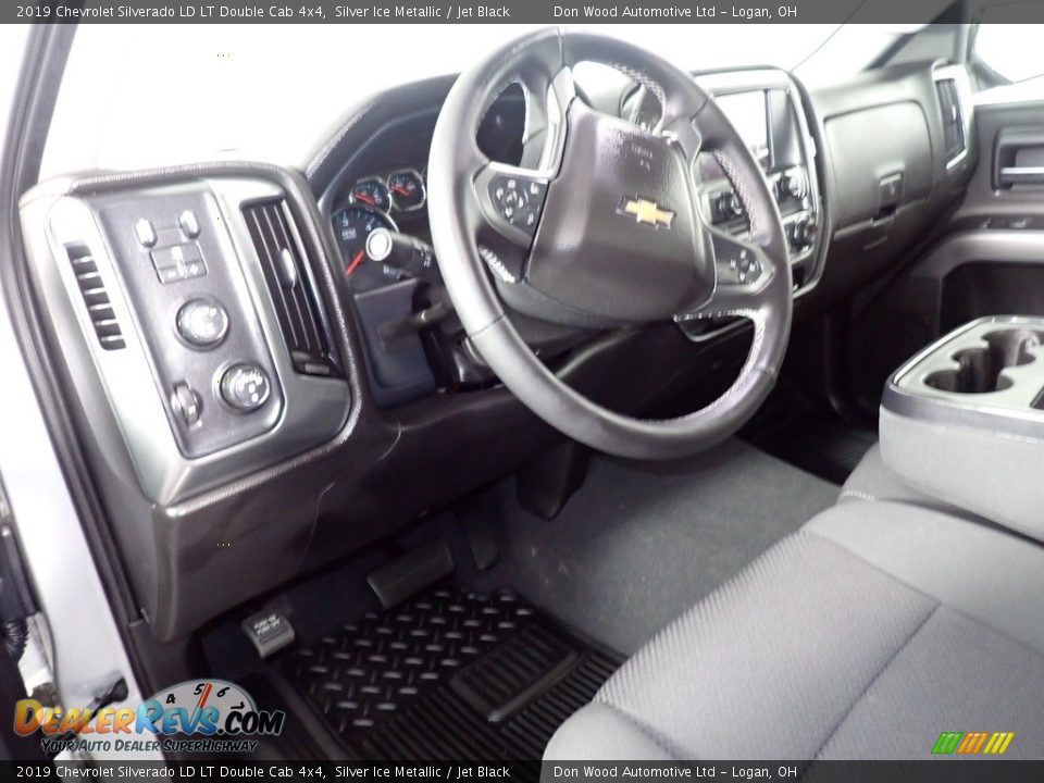 2019 Chevrolet Silverado LD LT Double Cab 4x4 Silver Ice Metallic / Jet Black Photo #21