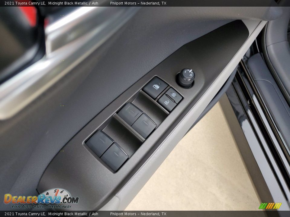 2021 Toyota Camry LE Midnight Black Metallic / Ash Photo #14